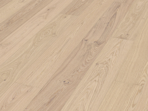 Parkett PD 400 Eiche lebhaft cremeweiß 9012 Landhausdiele Gebürstet
