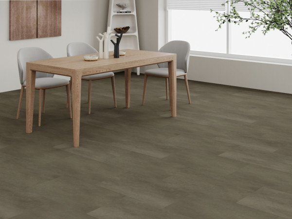 Vinylboden Premium Klebevinyl Beton braun Fliesenformat