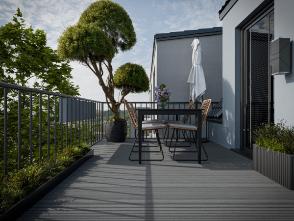 Terrassendielen WPC Premium grau