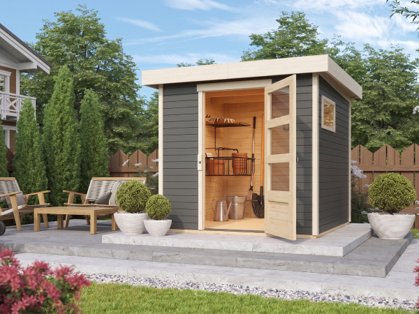 Gartenhaus Bielefeld 1 19 mm terragrau