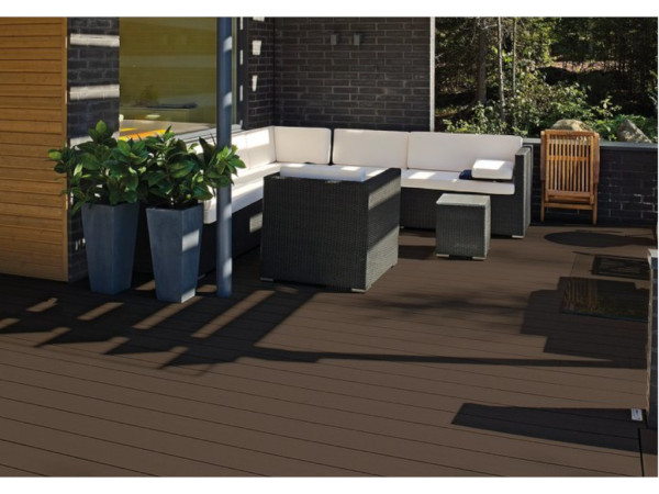 Terrassendiele WPC ProFi Terra 127 braun