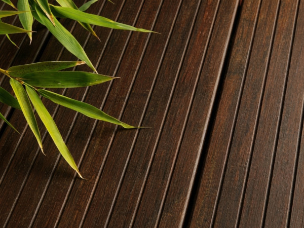 Terrassendiele Thermo Bambus Melody dark