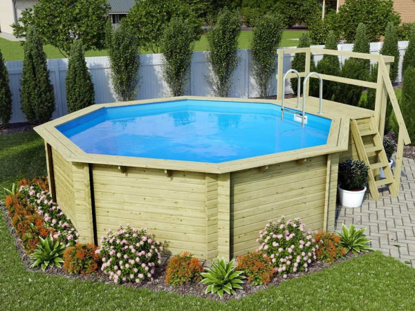 Holzpool Modell 2 38 mm SPARSET Terrasse