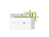 Vorschau: Treppenkantenprofil PROSTEP Aluminium eloxiert Edelstahl Vorschau: Treppenkantenprofil PROSTEP Aluminium eloxiert Edelstahl