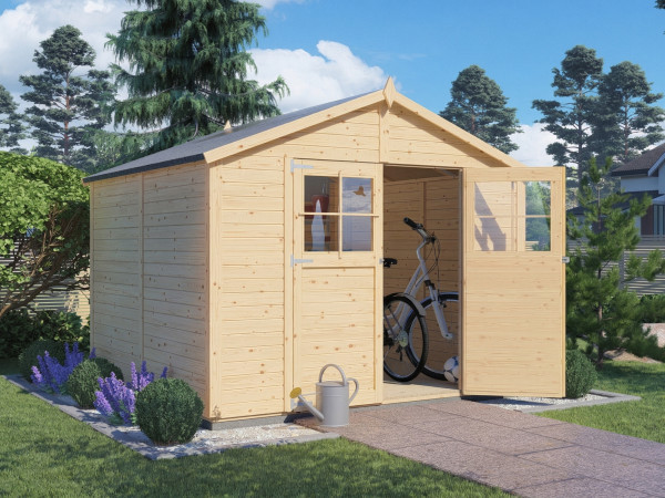 Gartenhaus Osterfeld 4 19 mm natur