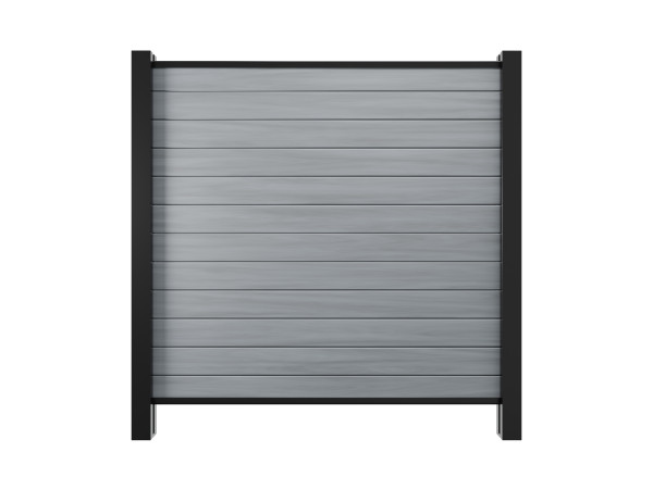 Gartenzaun Sichtschutzzaun PVC Stecksystem Grey Oak
