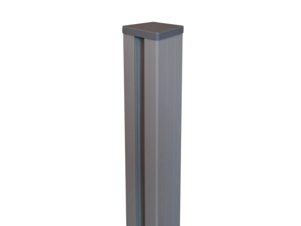 Pfosten Alu Solid Silbergrau