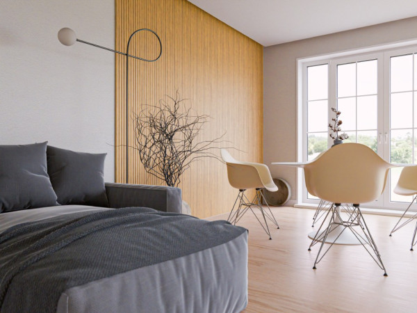 Wandverkleidung Bambus UV-lackierte Oberfläche