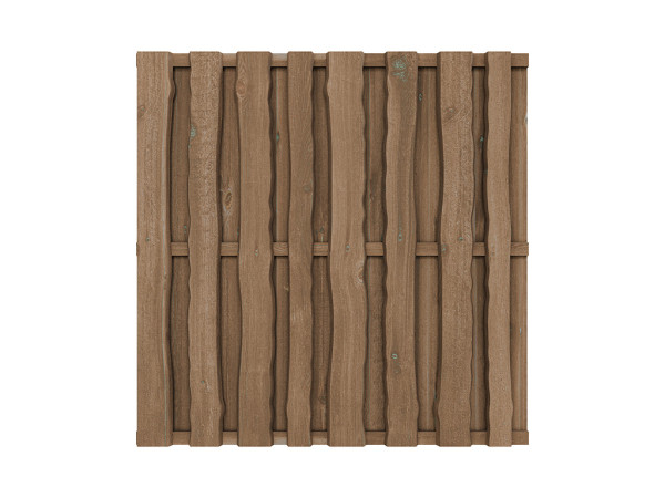 Sichtschutzzaun Natura Kiefer braun kesseldruckimprägniert