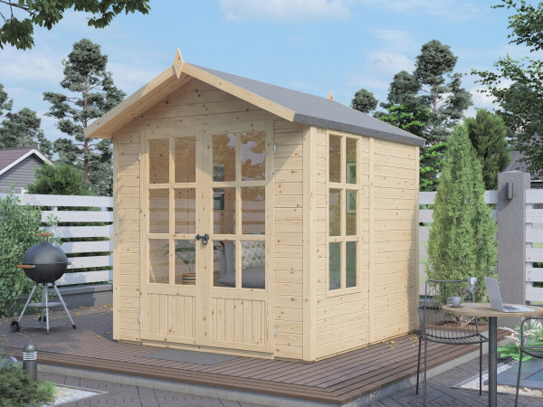 Gartenhaus Charlotte 19 mm natur