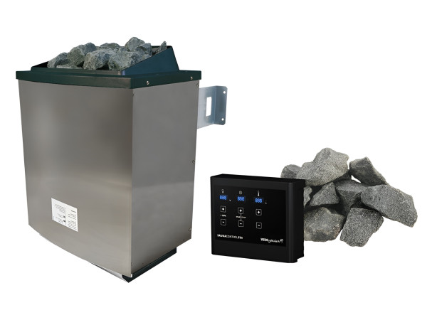 Saunaofen 9 kW inkl. externer Steuerung SPARSET 1