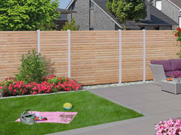 Sichtschutzzaun Rhombus Lärche