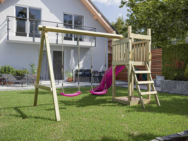 Abb. zeigt Spielturm inkl. Teleskop (nicht im Lieferumfang enthalten)