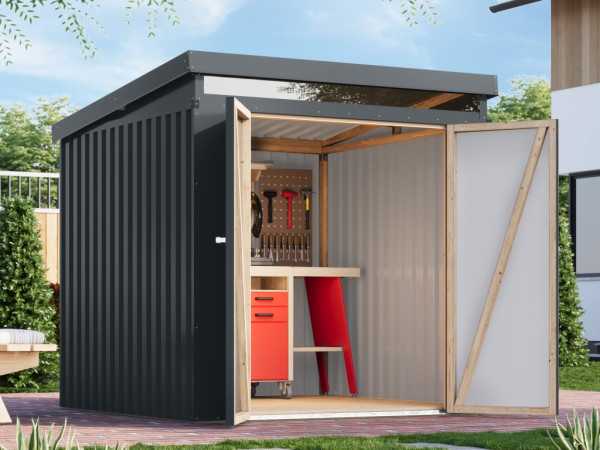 Metall-Gerätehaus Primum 2 anthrazit