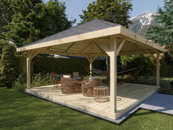 Pavillon Gartenlaube Extremo Kiefer imprägniert