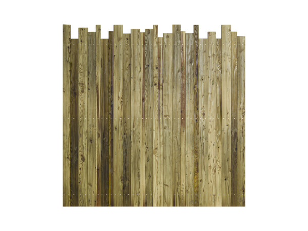 Sichtschutzzaun Bretterzaun "Disparat" gerade