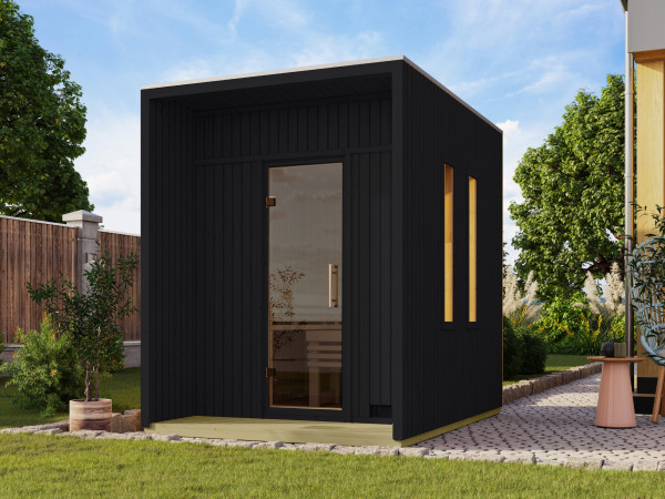 Saunahaus Kero 73 mm schwarz