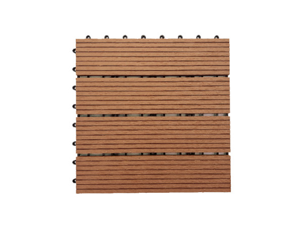 WPC-Terrassenfliese Basic braun