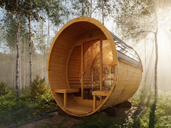 Saunafass Ellipso 1 natur