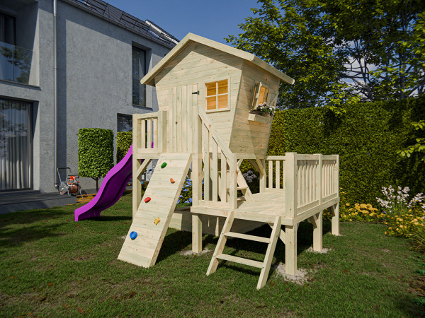 Stelzenhaus Big Birdy XXL KDI inkl. Rutsche pink