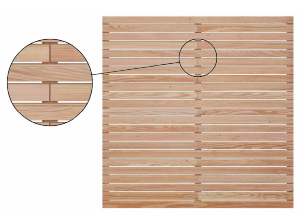 Sichtschutzzaun Rhombus Lärche