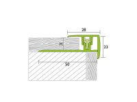 Vorschau: Treppenkantenprofil PROSTEP Aluminium eloxiert Edelstahl Vorschau: Treppenkantenprofil PROSTEP Aluminium eloxiert Edelstahl