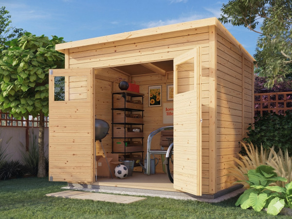 Gartenhaus Marksburg 3 14 mm natur