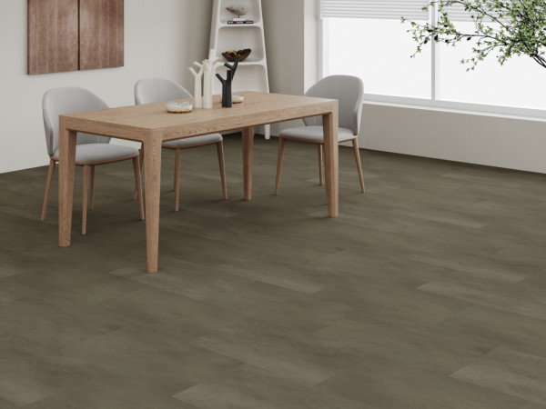 Vinylboden Premium Klebevinyl Beton braun Fliesenformat