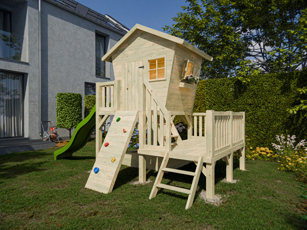 Stelzenhaus Big Birdy XXL KDI inkl. Rutsche grün