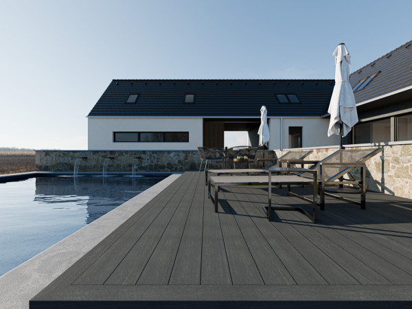 Terrassendielen WPC Premium anthrazit