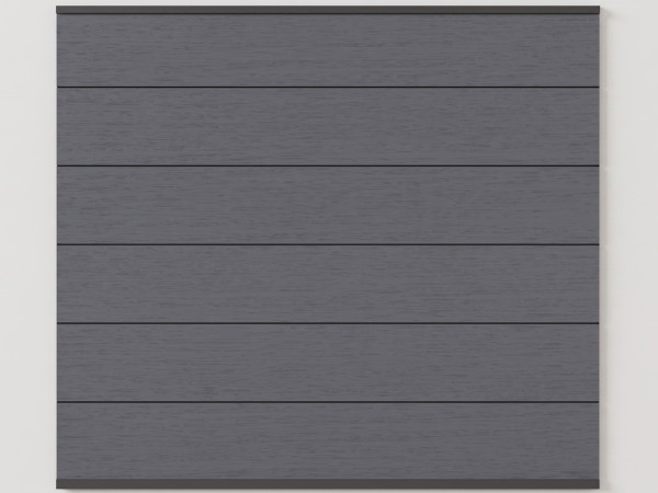 Sichtschutzzaun SYSTEM WPC XL Zaunfeld-Set Anthrazit-Anthrazit