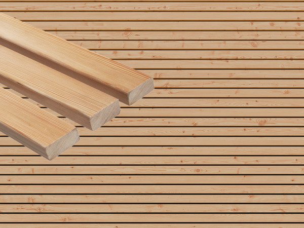 Fassade Rhombusprofil Sibirische Lärche Fassade Rhombusprofil Sibirische Lärche