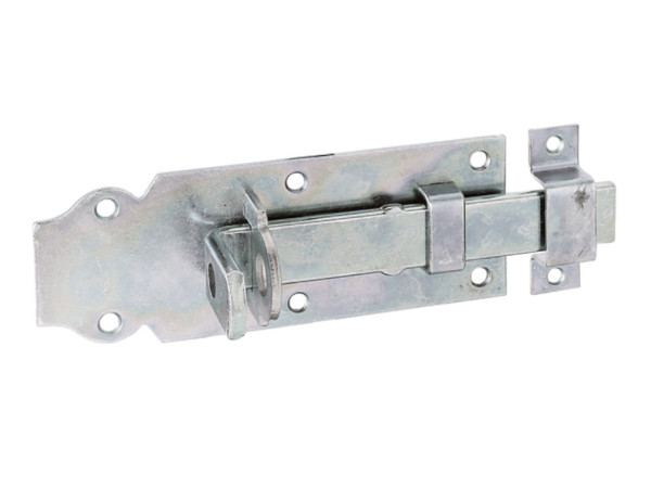 Schlossriegel mit montierter Schlaufe, verzinkt