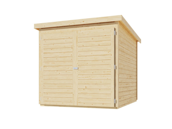 Bikebox Fahrradgarage 3 19 mm naturbelassen