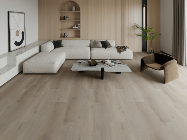 Vinylboden Eiche rustikal Steingrau Landhausdiele