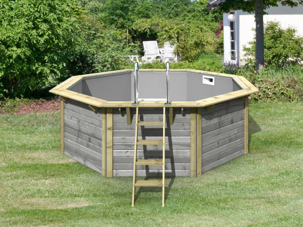 Holzpool Modell 1X 38 mm Wassergrau SPARSET Zubehöre