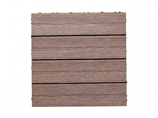 WPC-Fliese Holzoptik Teak