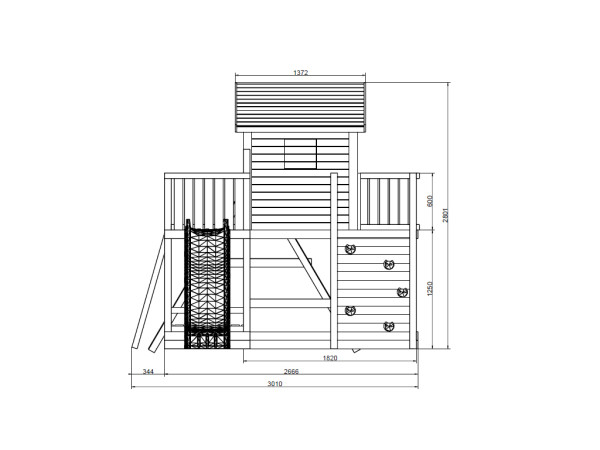Abb. zeigt Artikel inkl. Rutsche (nicht im Lieferumfang enthalten)