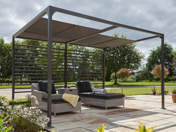 Aluminium-Pergola "Florence 4x3" dunkelgrau