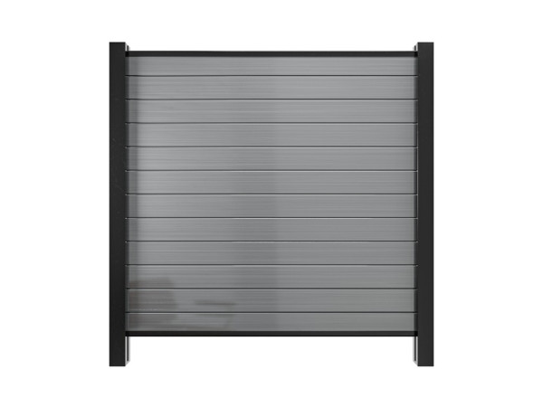 Gartenzaun Sichtschutzzaun PVC Stecksystem anthrazit