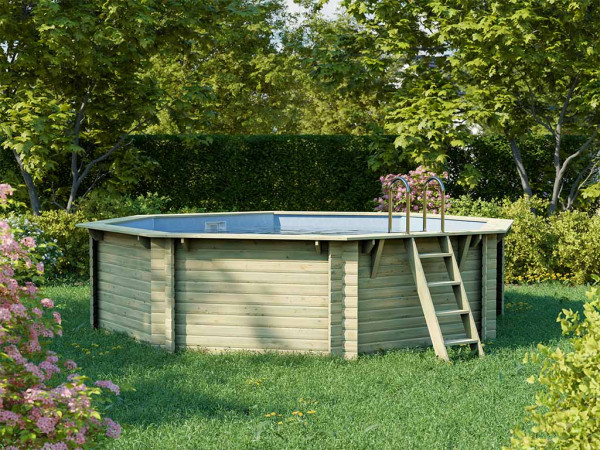 Holzpool Modell 2 38 mm SPARSET Terrasse