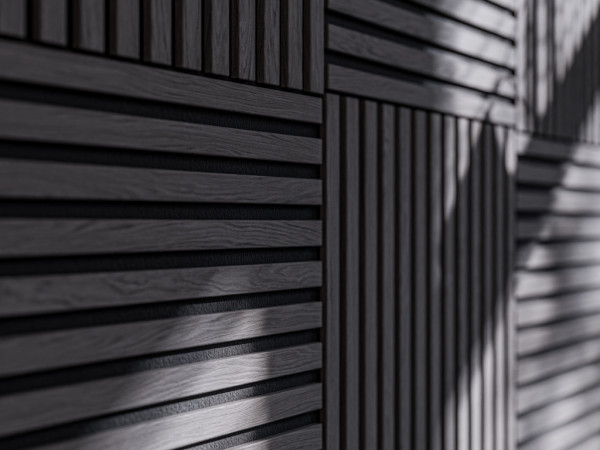 Akustikpaneele Dekor-Wandpaneele Quadrado Black Oak geölt