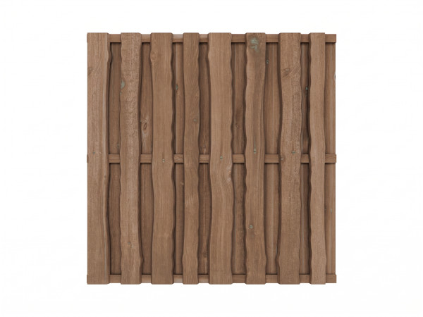 Sichtschutzzaun Natura Kiefer braun kesseldruckimprägniert