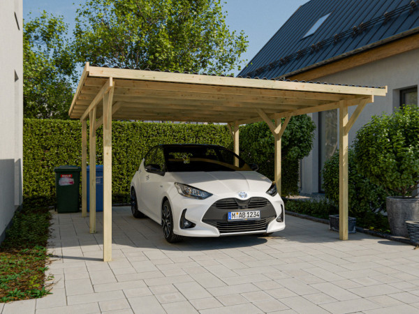 Holz-Einzelcarport 400 x 600 cm, Nadelholz