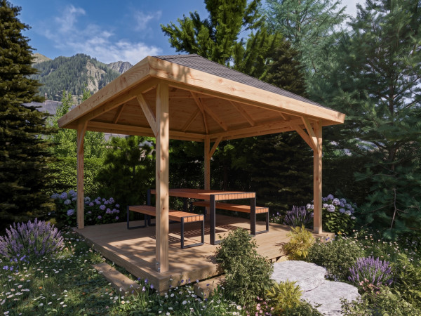 Pavillon Gartenlaube Syros Douglasie