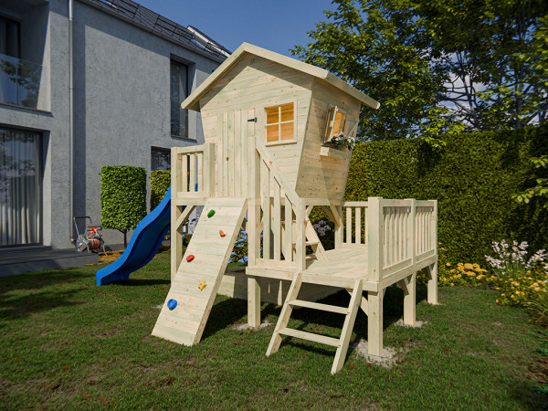 Stelzenhaus Big Birdy XXL KDI inkl. Rutsche blau