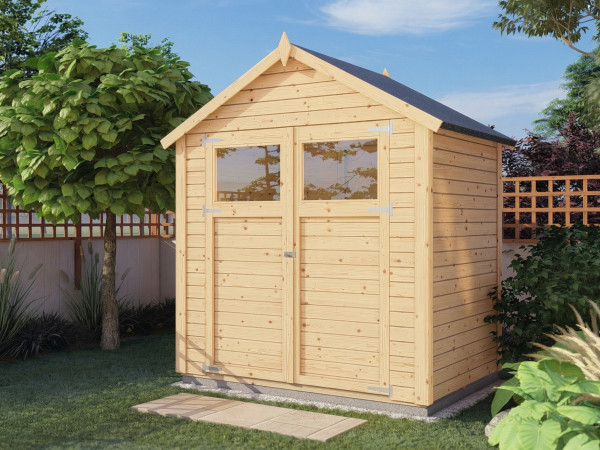 Gartenhaus Sylta 1 14 mm natur