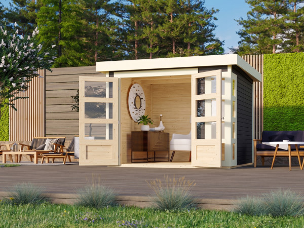 Gartenhaus Kerko 3 19 mm terragrau