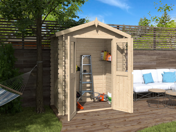 Gartenhaus BBH "Mini 2 A" 28 mm Satteldach